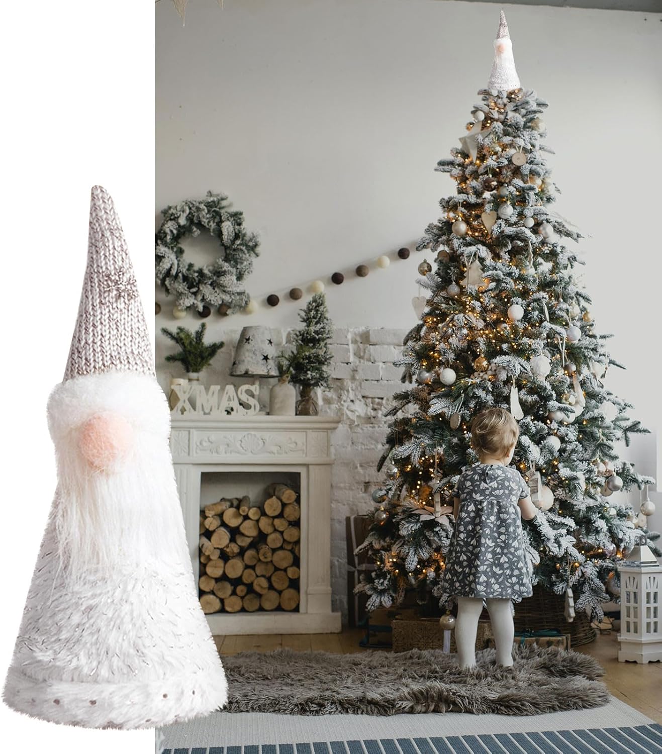 Angel Tree Topper, Christmas Tree Angel Topper, Gnomes Christmas Tree Topper, 2024