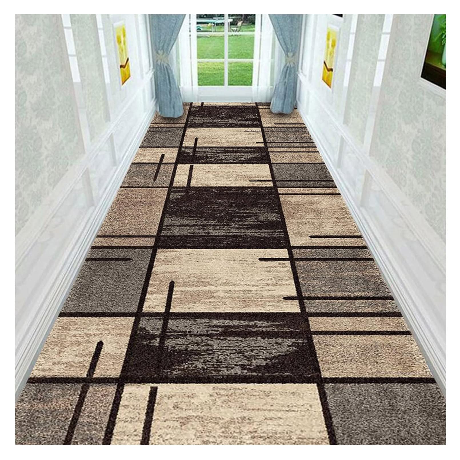 Tapis de salle de séjour moderne et tapis de porte à poils courts en plusieurs tailles