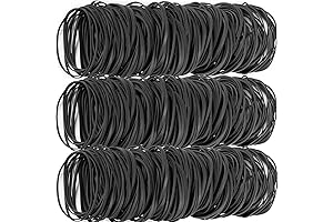 Rubber Bands Size #33, 220 pcs Elastic Rubber Bands Black for Office Supply