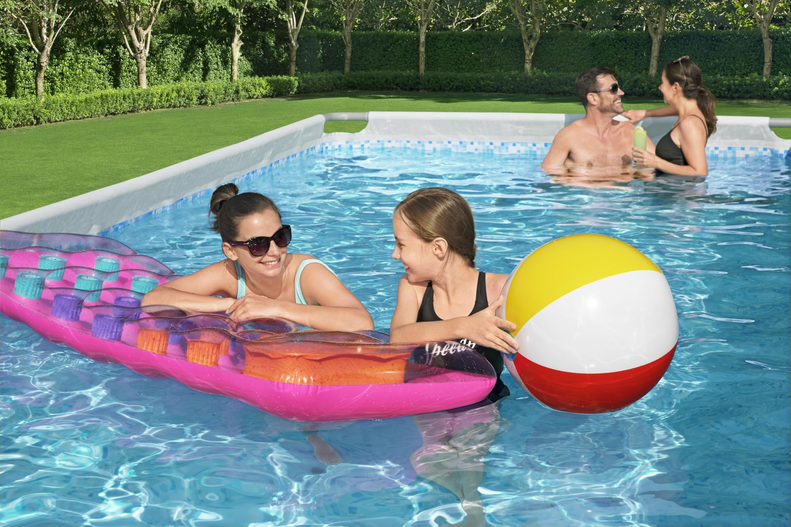 Power Steel™ 21' x 9' x 52" Rectangular Pool Set