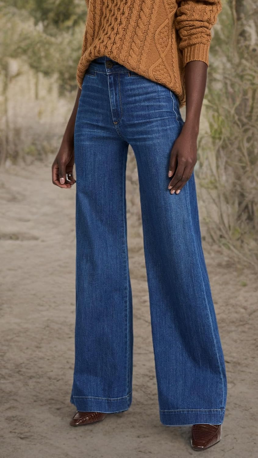 ASKK NY Women's Brighton Wide Leg Jeans
