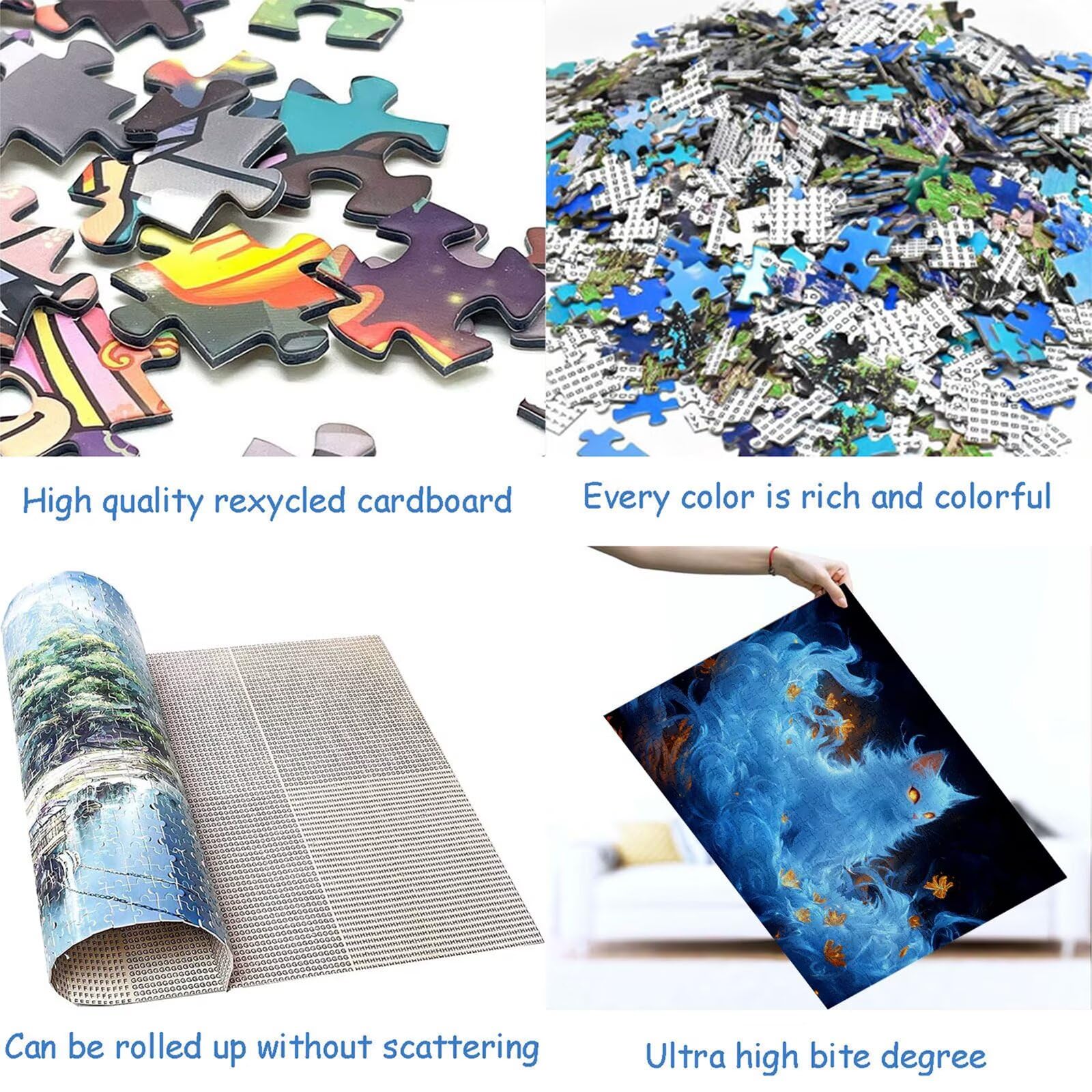 Puzzle 3000 elementów abstrakcyjne puzzle dla dorosłych kot 122 x 81 cm unikalne rzemiosło klasyczne 3D drewniana układanka do rodzinnych gier biznesowych, układanka zrób to sam do dekoracji ścian