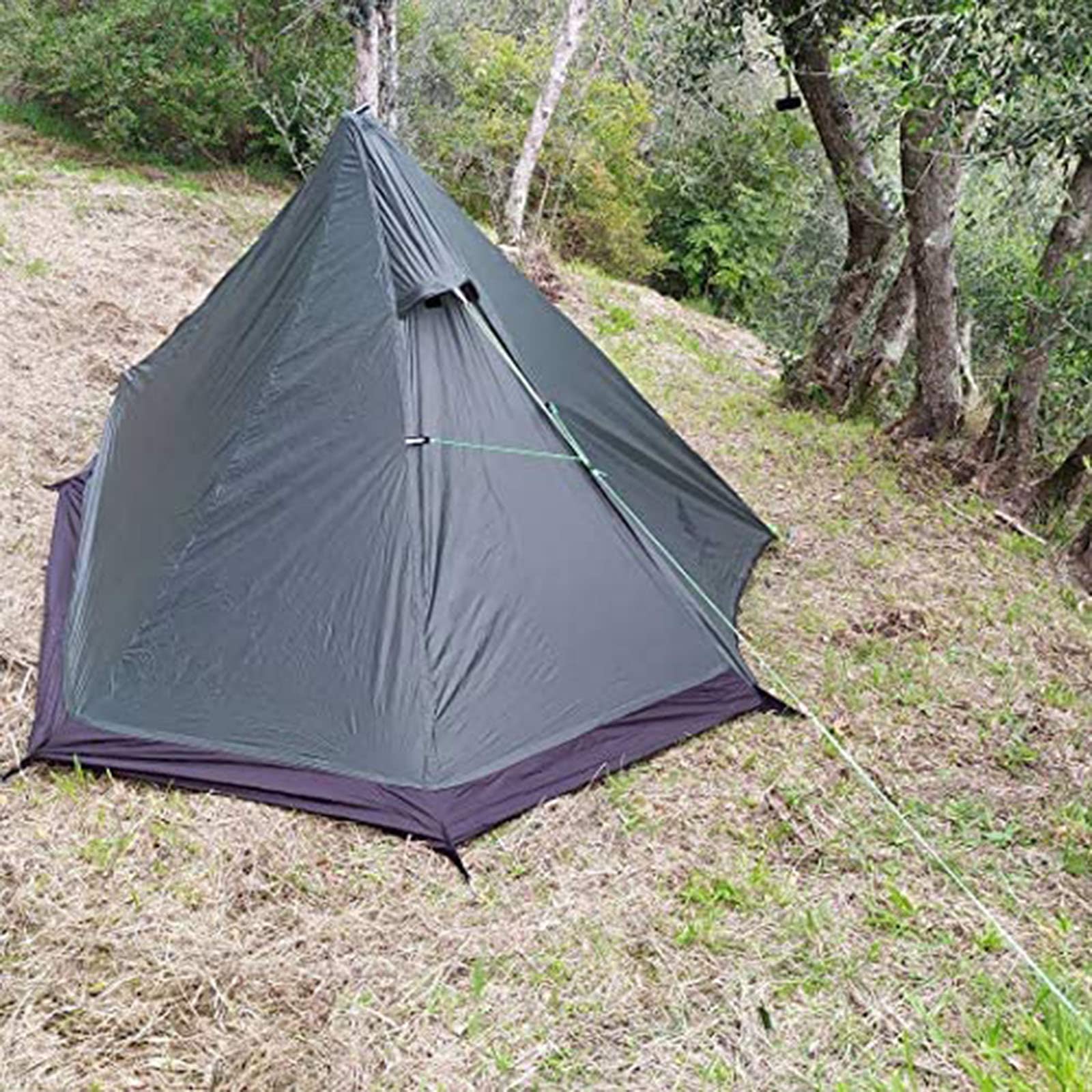 Plecak 1-osobowy namiot na kemping lekki namiot trekkingowy 3 pory roku do survivalu na świeżym powietrzu - łatwy w konfiguracji z trekkingiem (kolor: niebieski, rozmiar: duży)