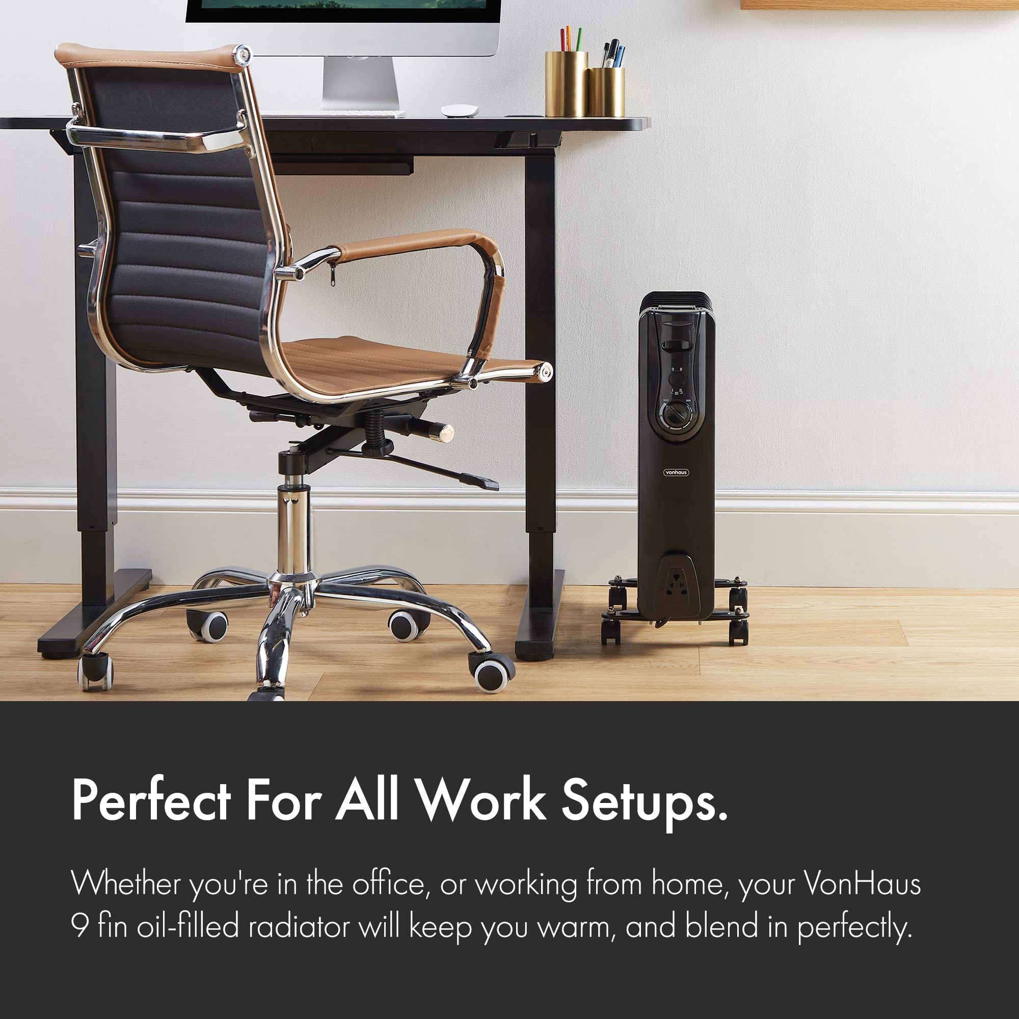 VonHaus Oil Filled Radiator 9 Fin, Electric Heater for Home Office, Oil  Radiator Warms Any Room Quickly u0026 Efficiently, Thermostatically Controlled  2kw Oil Heater for Maximum Warmth, 2 Year Warranty : Amazon.co.uk: