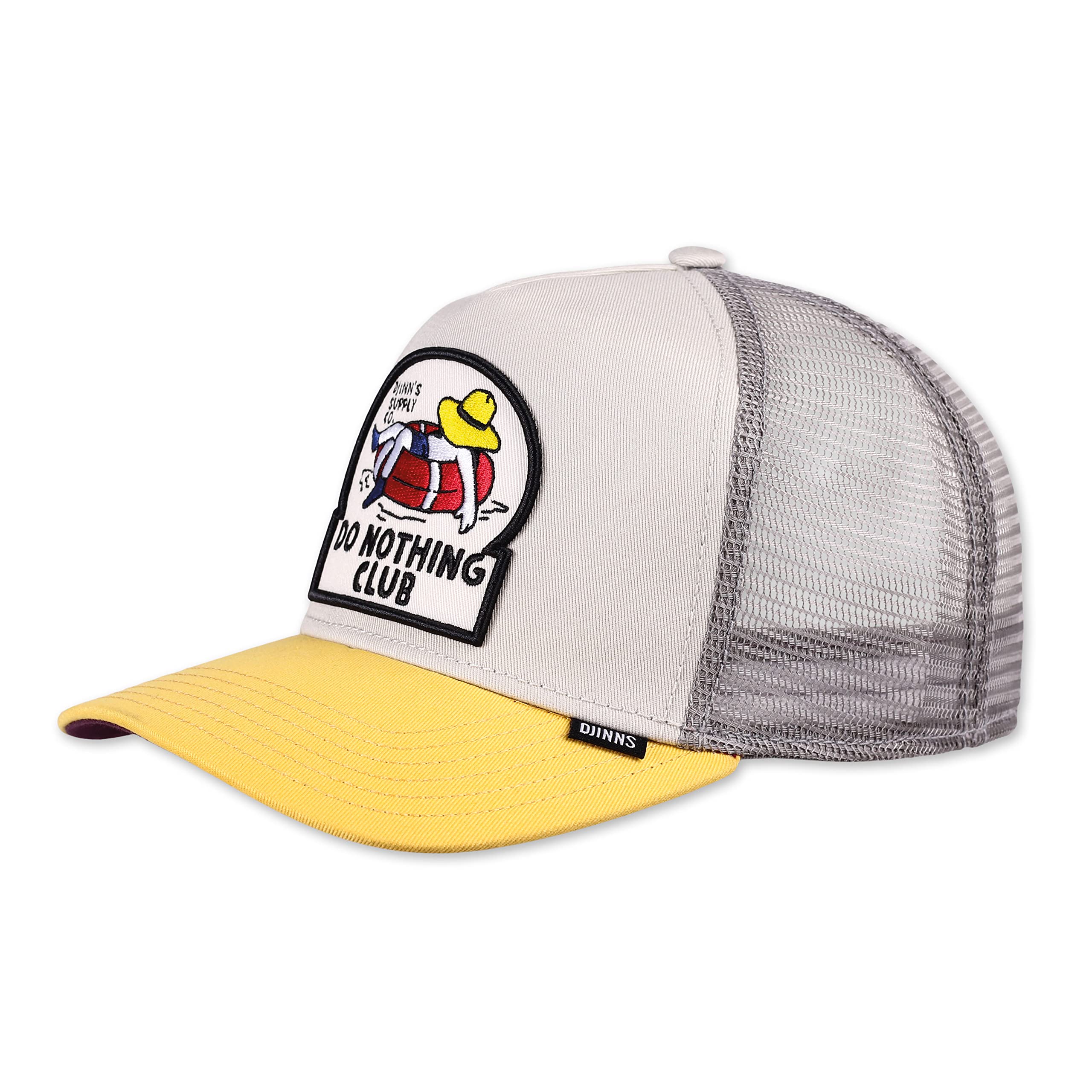Djinns HFT DNC New 1.6 Cap Baseball Trucker (One Size - Grey-Yellow)