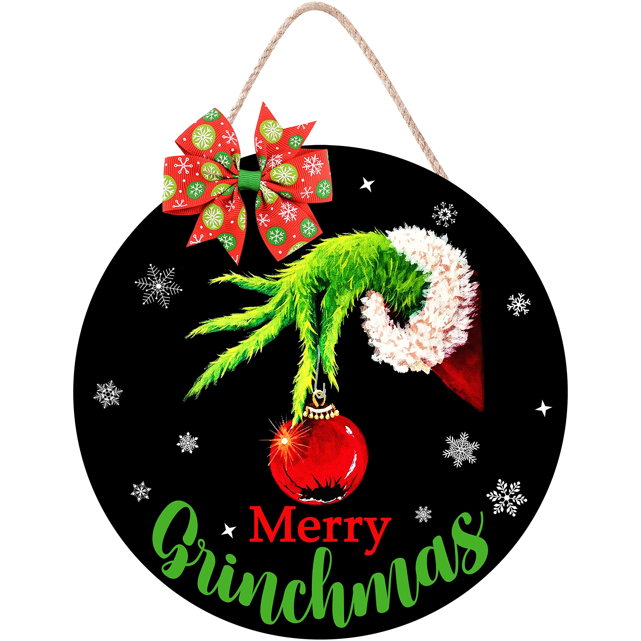 Buy Hrency Grinch Christmas Decor Grinch Door Sign Grinch Decorations
