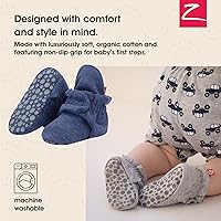Vista 2 de Zutano - Botines de algodón orgánico para bebé, unisex, con suela antideslizante