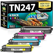 Smart Ink Compatible Toner Cartridge to Replace Brother TN247 TN-243CMYK TN 247 (Black Cyan Magenta Yellow) Compatible with Brother MFC-L3750CDW DCP-L3550CDW MFC-L3770CDW HL-L3230CDW HL-L3210CW
