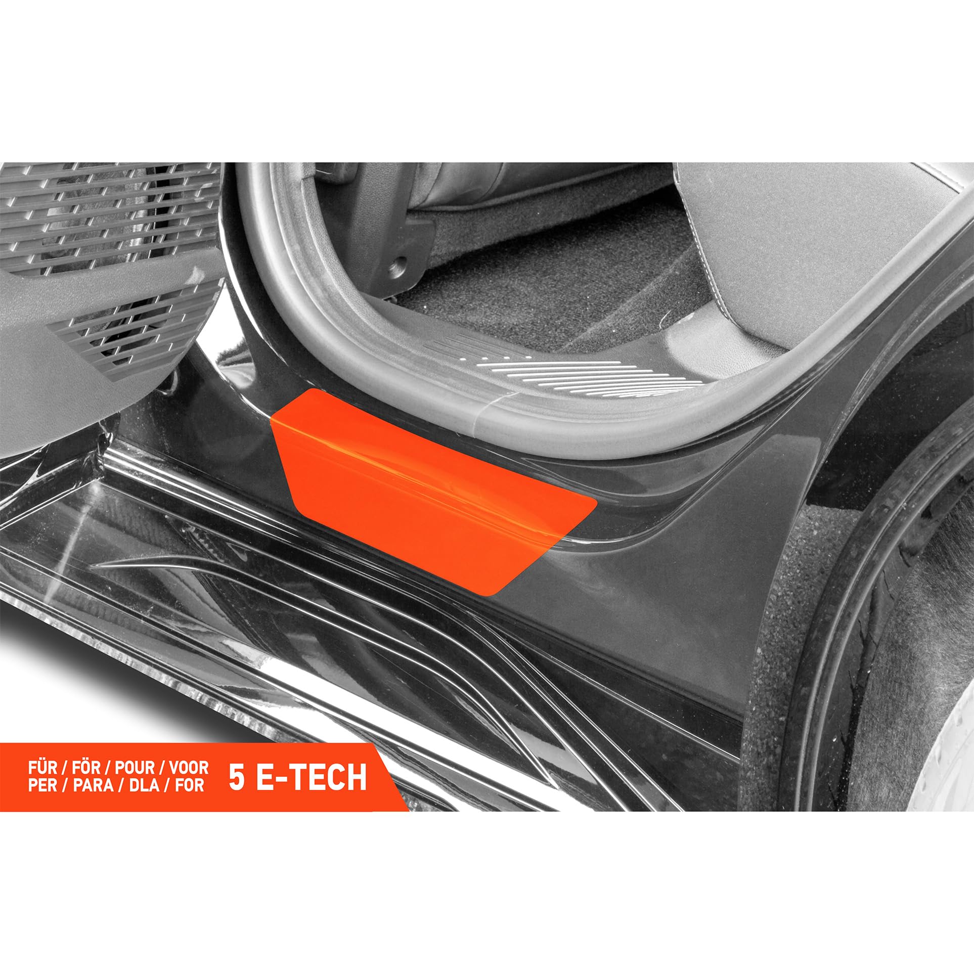 Luxshield Protection Seuil de Porte Voiture Carrosserie pour Renault 5 E-Tech I 2024-2026 - Accessoire pour Auto - Anti Rayure Stickers Transparent
