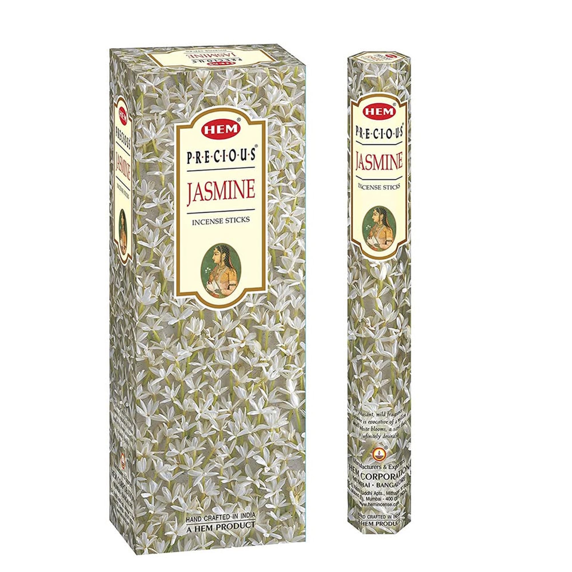 Handmade Incense Precious Jasmine – 6 Packs (120 Sticks)