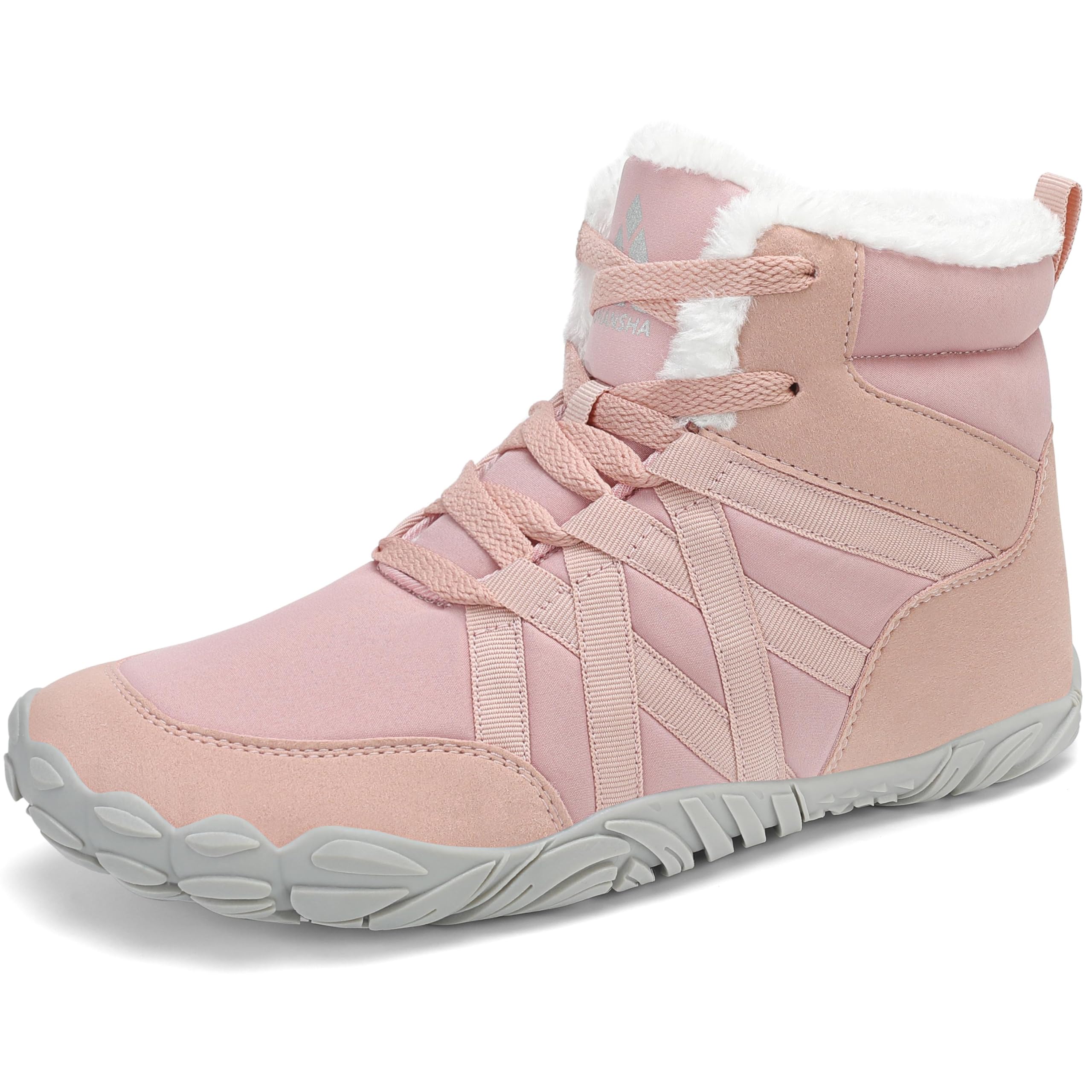 Mishansha Barefoot Botas Invierno Hombre Mujer Calentitas Botines de Nieve Cómodas Antideslizante GR.36-48