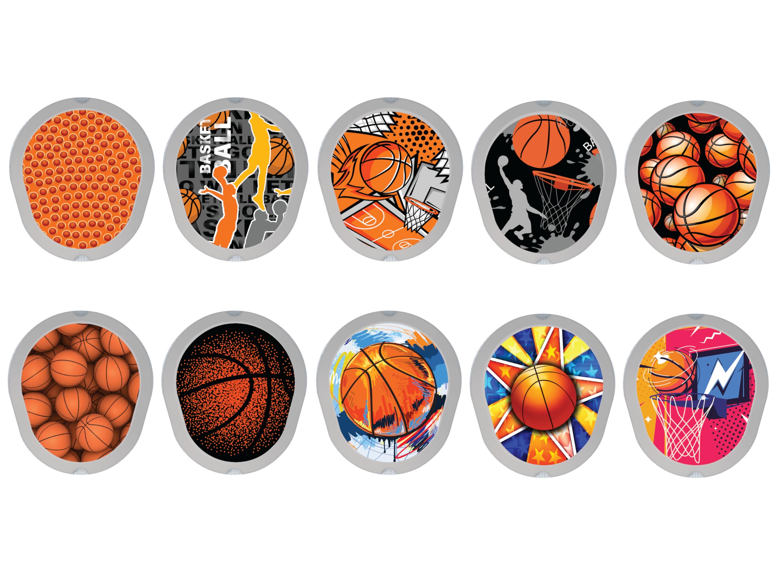 Glucomart Transmitter Stickers for Dexcom G7 (10 Count), Fun CGM Stickers to Personalize Your Device