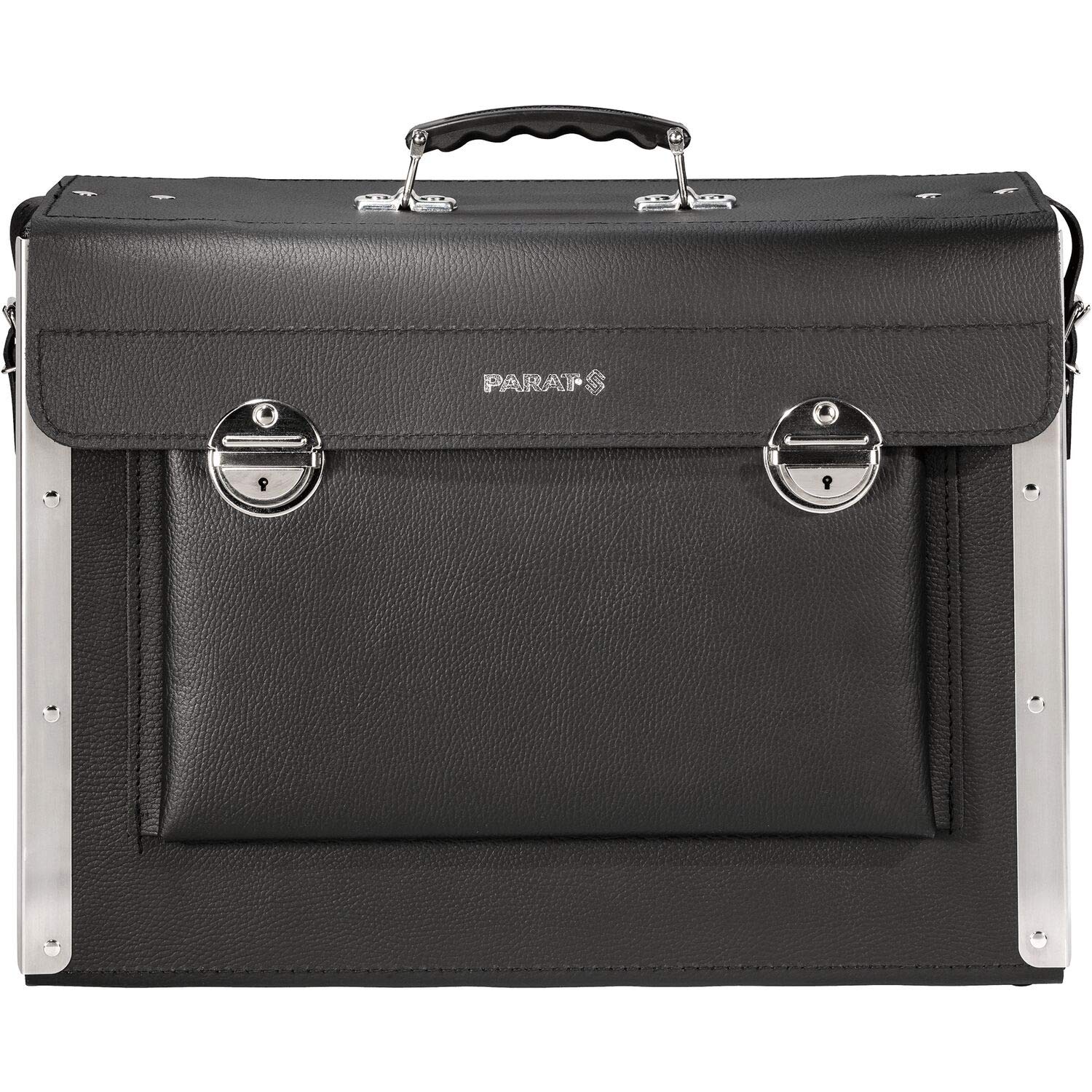 Parat Torba narzędziowa New Classic Kingsize Plus (pusta walizka na 40 narzędzi, materiał tworzywo sztuczne HDPE + skóra bydlęca, torba z zamkiem wtykowym, wymiary 51 x 40 x 25 cm)