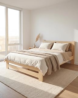 EcoBeds EKO Holzbett 140x200 cm Kiefer Massivholz bis 200 kg
