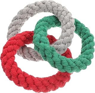 BCOATH Hamster Swing Toy Parakeet Perch Cockatiel Toys Hamster Toy Macaw Toys Parakeet Swing Cockatiel Standing Rope Bird Perches for Parakeets Bird Playground Bird Toy Rings Cotton Rope