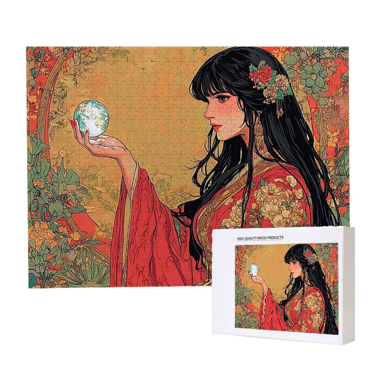 Puzzle de 1000 Piezas Puzzle Adultos 75x50cm Juego Educativo Regalos Rompecabezas para Adultos y niños a Partir de 14 Años, Regalo Creativo para la Relajación - (Mujer) t-640