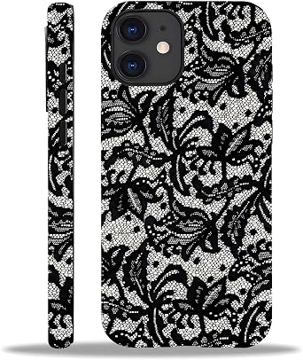 for iPhone 17 Pro Max Case, Compatible with Wireless Charging, Vintage Cute Black Lace Flower Phone Case Black Lace, for iPhone 17 Pro Max