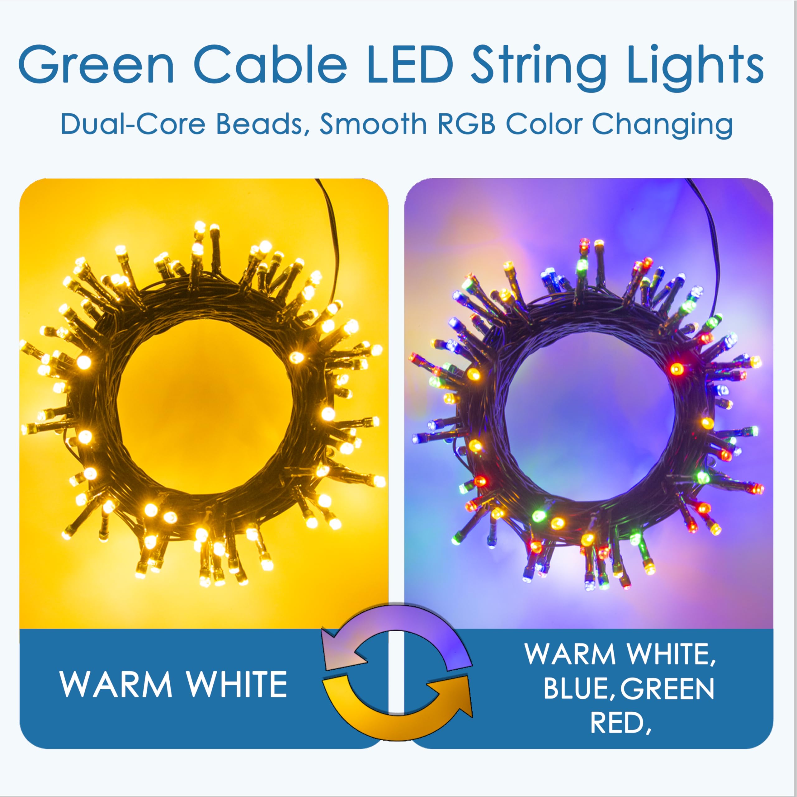 YUCHOI USB Powered LED Christmas Lights - Image 2