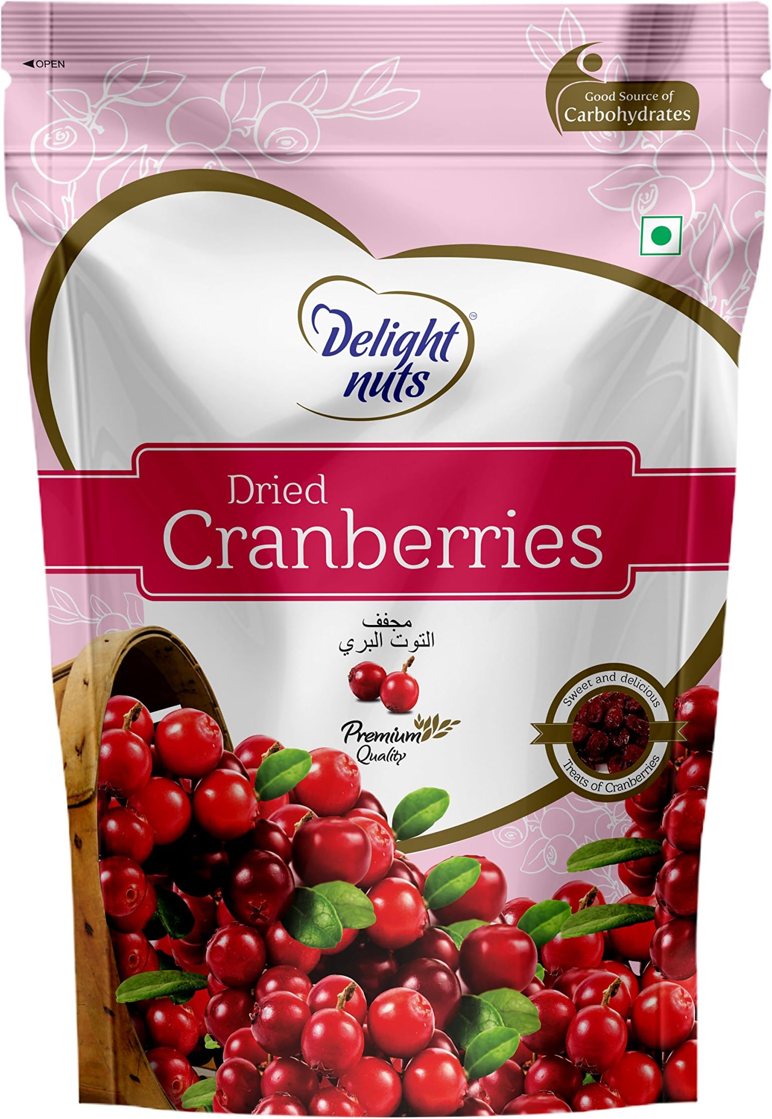 Delight Nuts Dried Cranberries-200gm