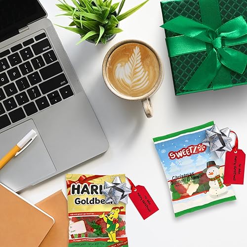 Miniatura 2 de Ositos de goma de Navidad, rellenos de cuencos de dulces festivos y rellenos de calcetines, 12 libra en total (2 bolsas)