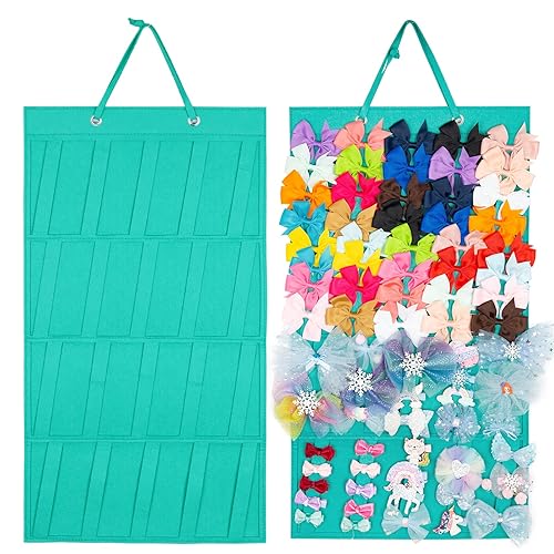 Soporte de lazo para niñas, organizador de pinzas para el cabello, organizador de lazos para el pelo, organizador de lazos para el pelo, organizador