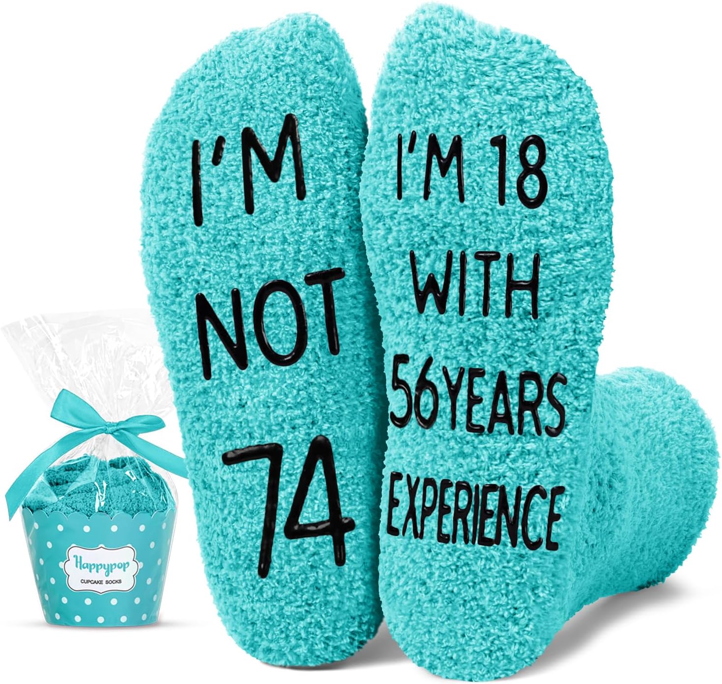 HAPPYPOP Birthday Gifts Ideas for Women - Socks for 71st 75th Year Olds, Best Birthday Socks