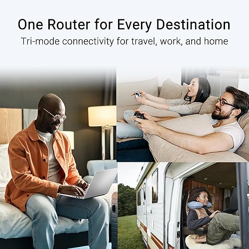 Miniatura 3 de ASUS RT-AX57 GO -AX3000 Router de viaje portátil WiFi 6 de doble banda, conexión 4G5G, modo WiFi público (WISP), seguridad de red avanzada, VPN,