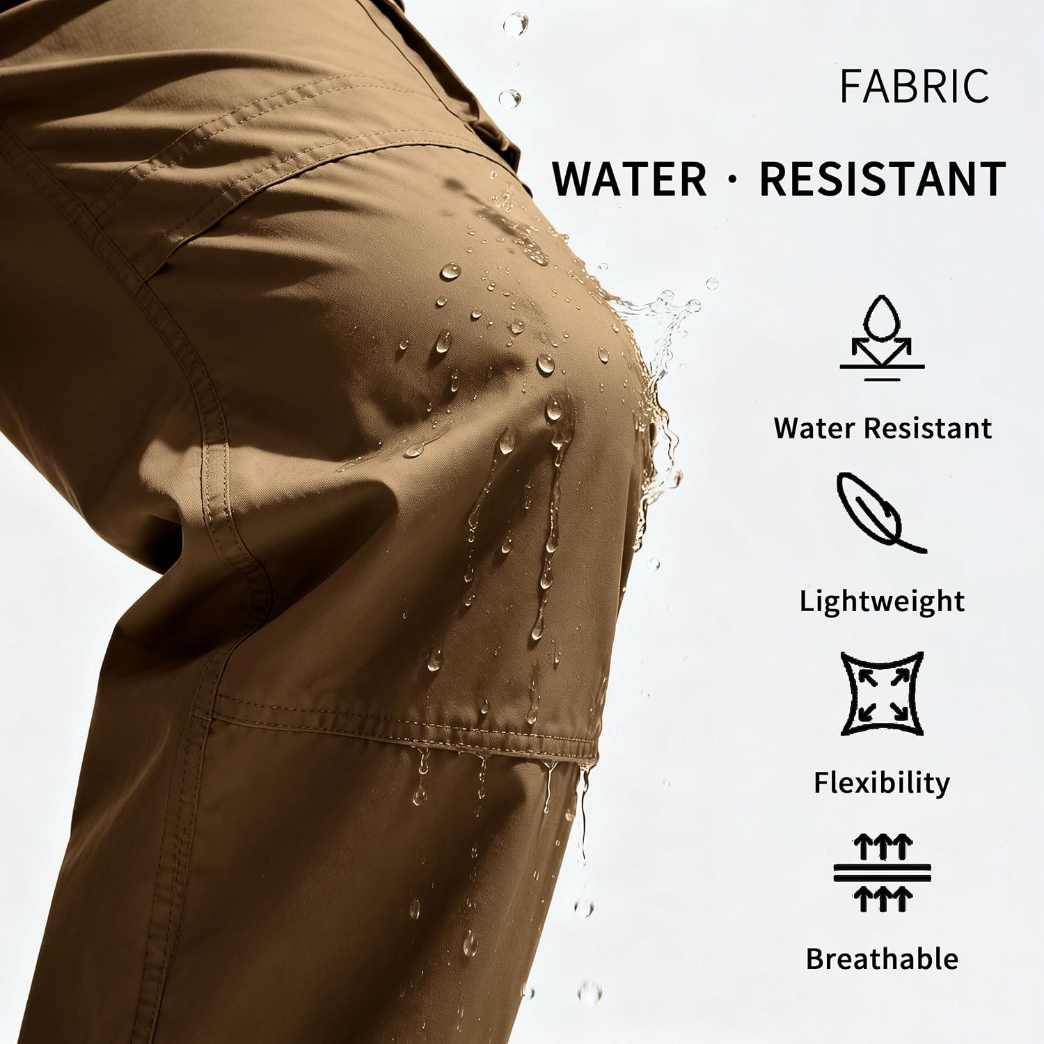 Men's Work Pants for Men Hiking Cargo Pants Water Resistant Stretch Tactical Outdoor Trousers with Pockets