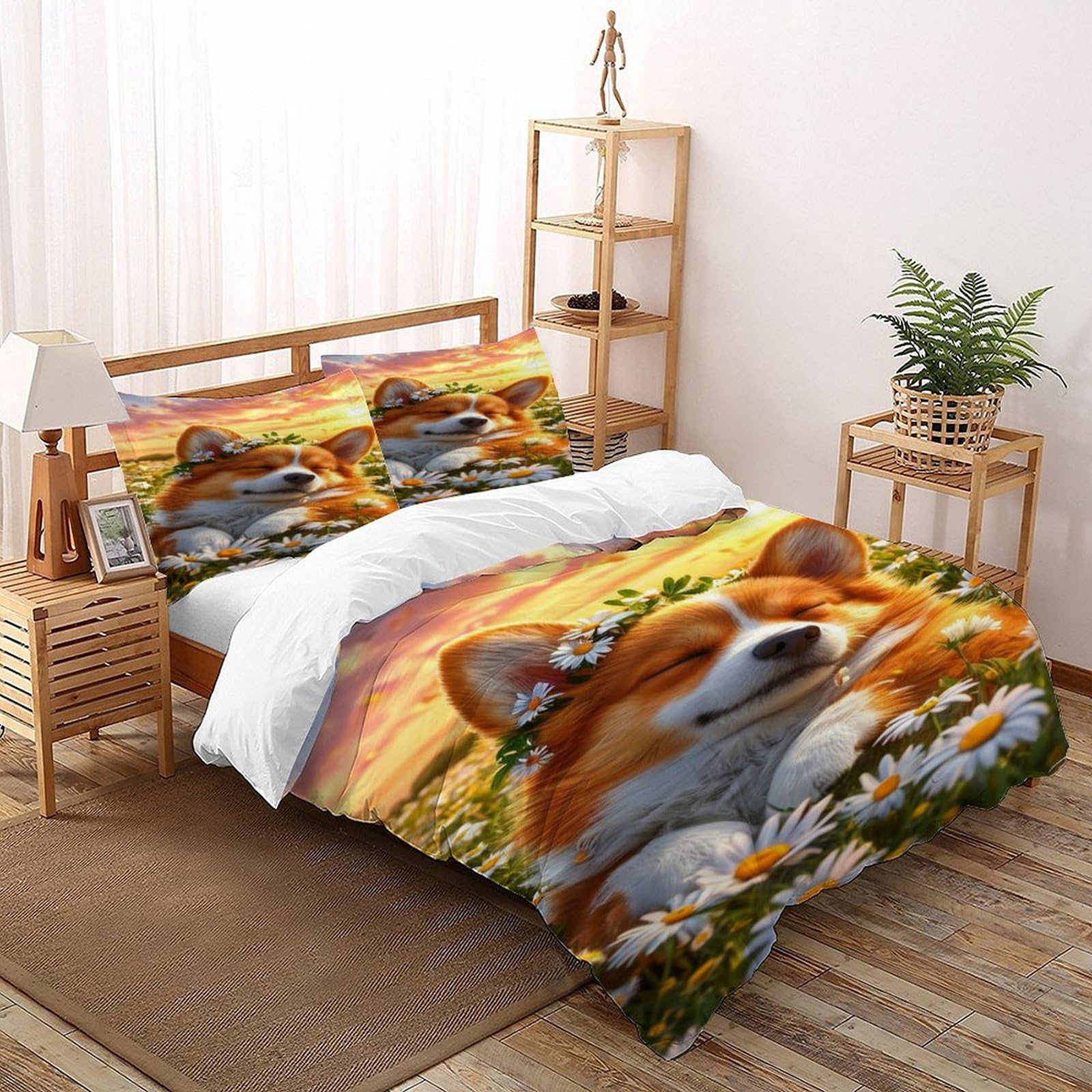 Housse de couette chat noir anti-pli pour lit enfant 1 personne