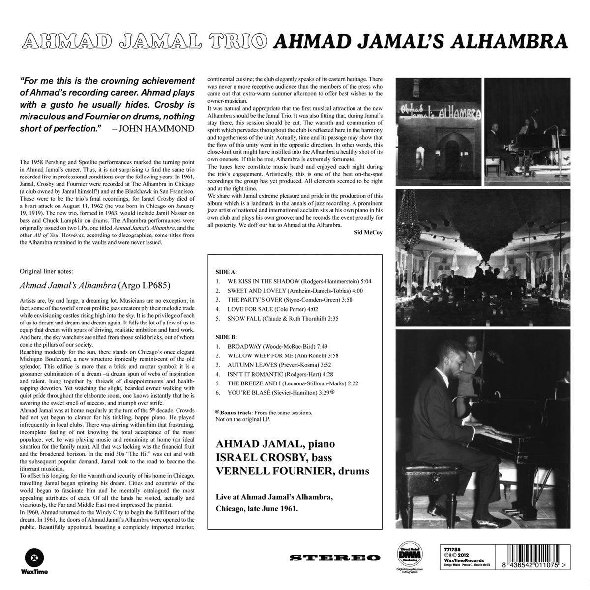 Ahmad Jamal'S Alhambra