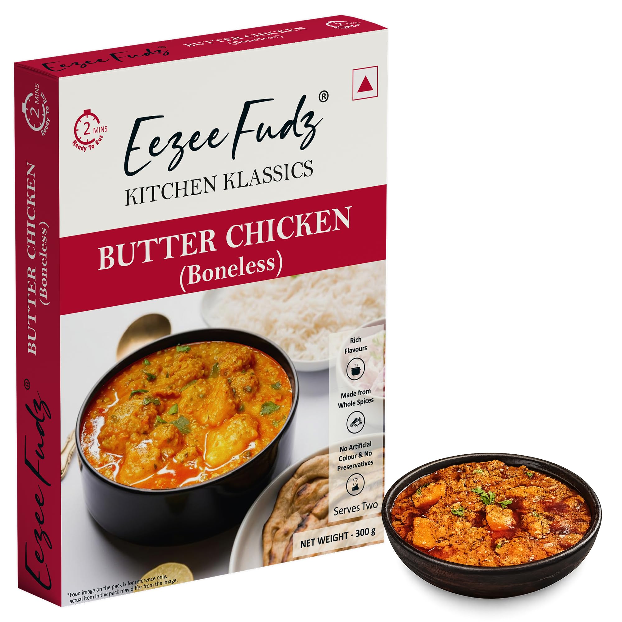 Eezee Fudz Butter Chicken (Boneless) – Ready to Eat Indian Chicken Curry | 300g | 2 Minute Heat & Eat-picture-22