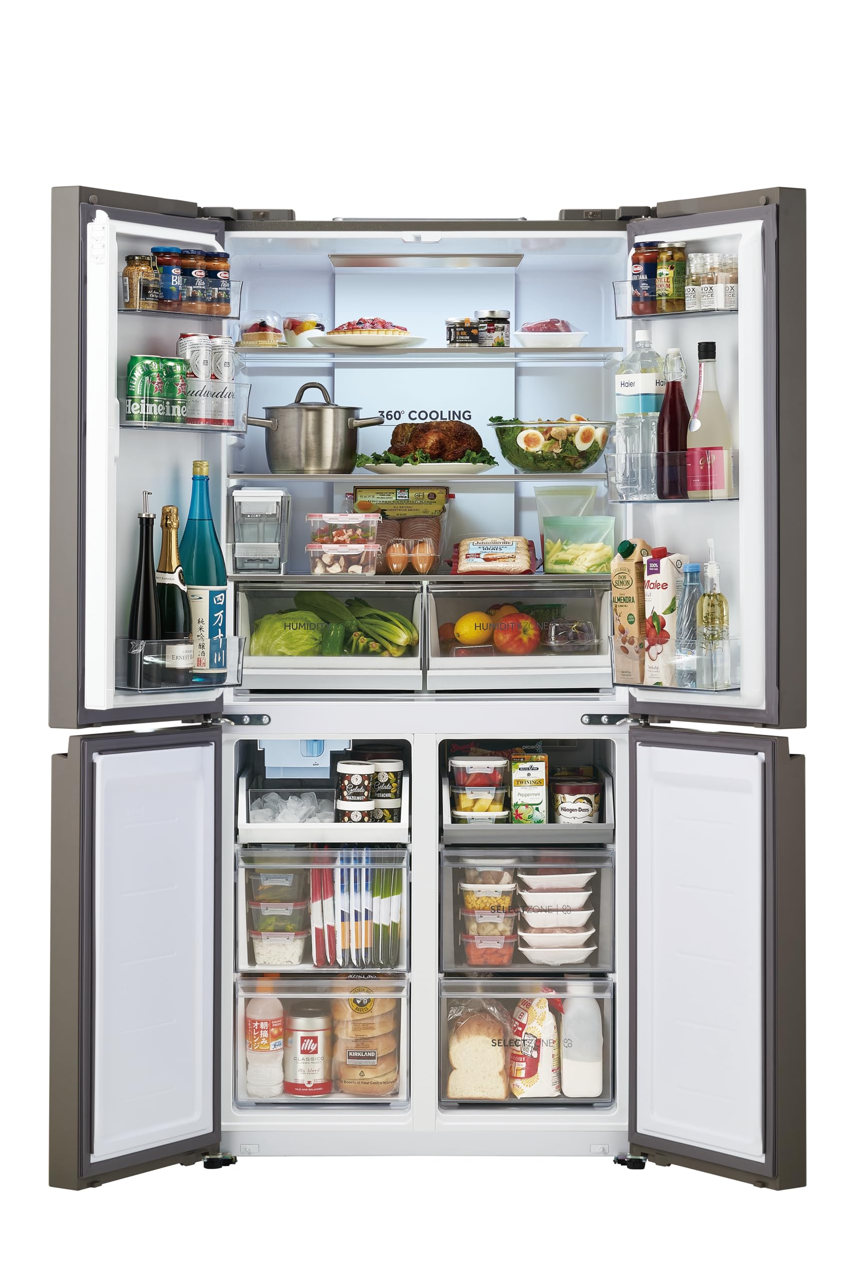 Amazon | ハイアール(Haier) 冷蔵庫 幅83cm 470L フレンチドア 大容量