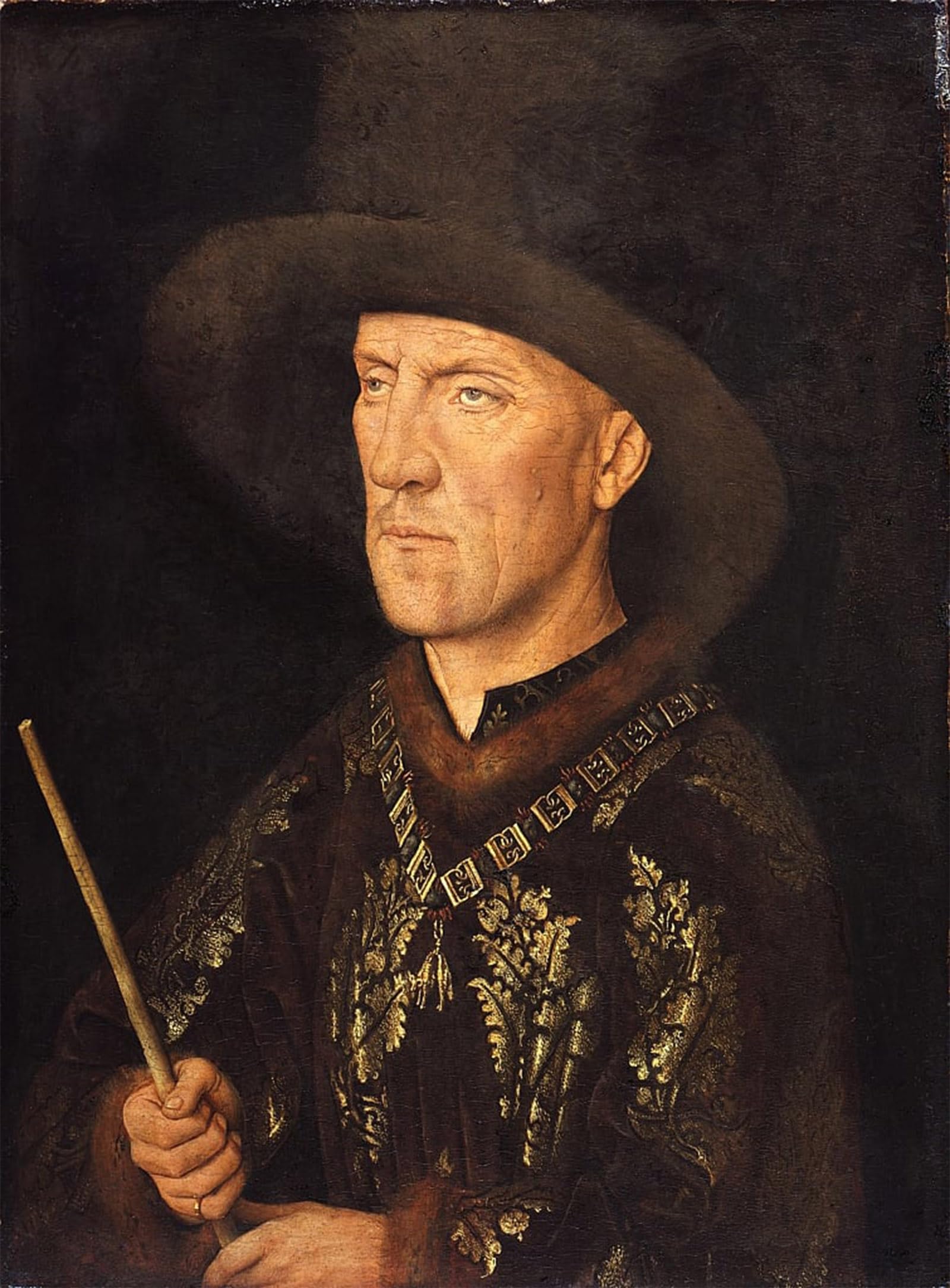 SERENDIPITP Vintage Wall Art Canvas Nordic Poster Canvas Print Picture Portrait of Baudouin De Lannoy by Jan Van Eyck Wall Art Poster for Home Decor 60x90cm