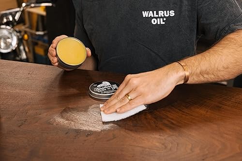 Miniatura 3 de Walrus Oil - Pulidor de cera para muebles - Fácil de usar mantenimiento de madera y cera de pulido para muebles y superficies de madera. Lata de 3 oz