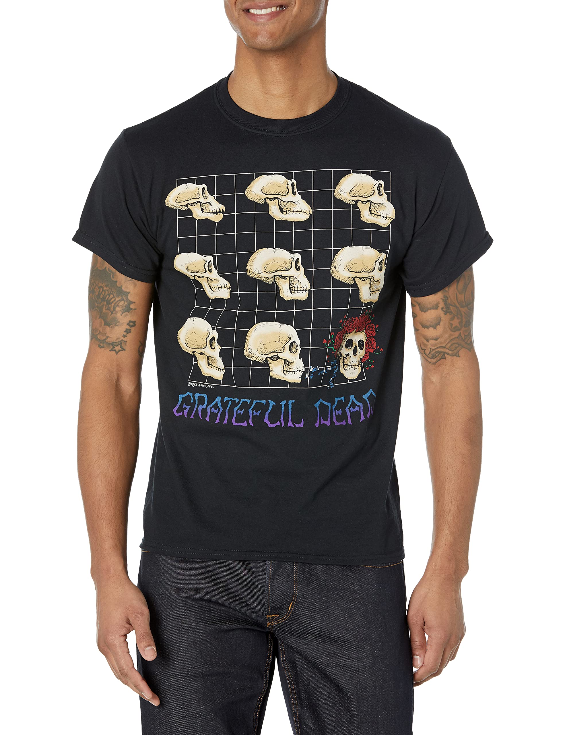 Liquid Blue Men's Grateful Dead Evolution Short Sleeve T-Shirt