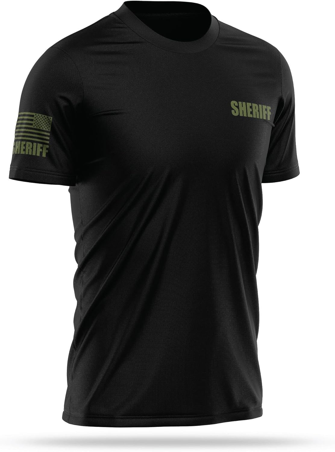 Sheriff Utility Shirts for Men - USA Patriotic Lightweight Tee - Micro Polyester, Moisture-Wicking Quick-Dry Comfort. - Image 4