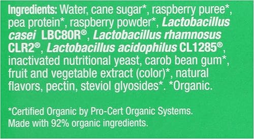 Miniatura 3 de Bio-K Plus Probiótico orgánico de guisantes fermentados de frambuesa, 3.5 FZ