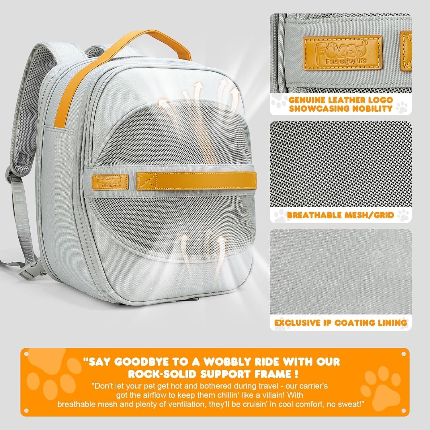 Rucksack Haustiertrage-Rucksack, Atmungsaktives Mesh, Weiche Katzentrage Für Kleine Hunde Und Katzen, Reisen, Outdoor-Tragetasche Haustier