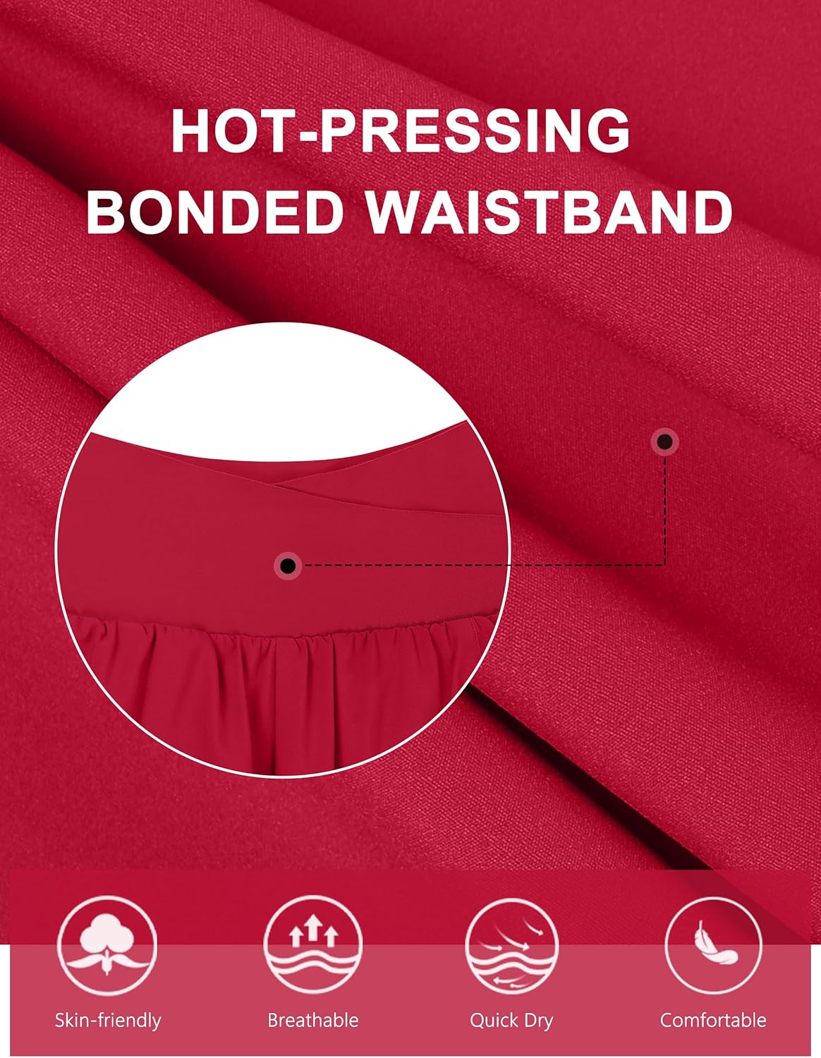 BMJL Women's Athletic Shorts High Waisted Running Short Pockets Gym Elastic Quick Dry Workout Shorts 2.5" - Image 4