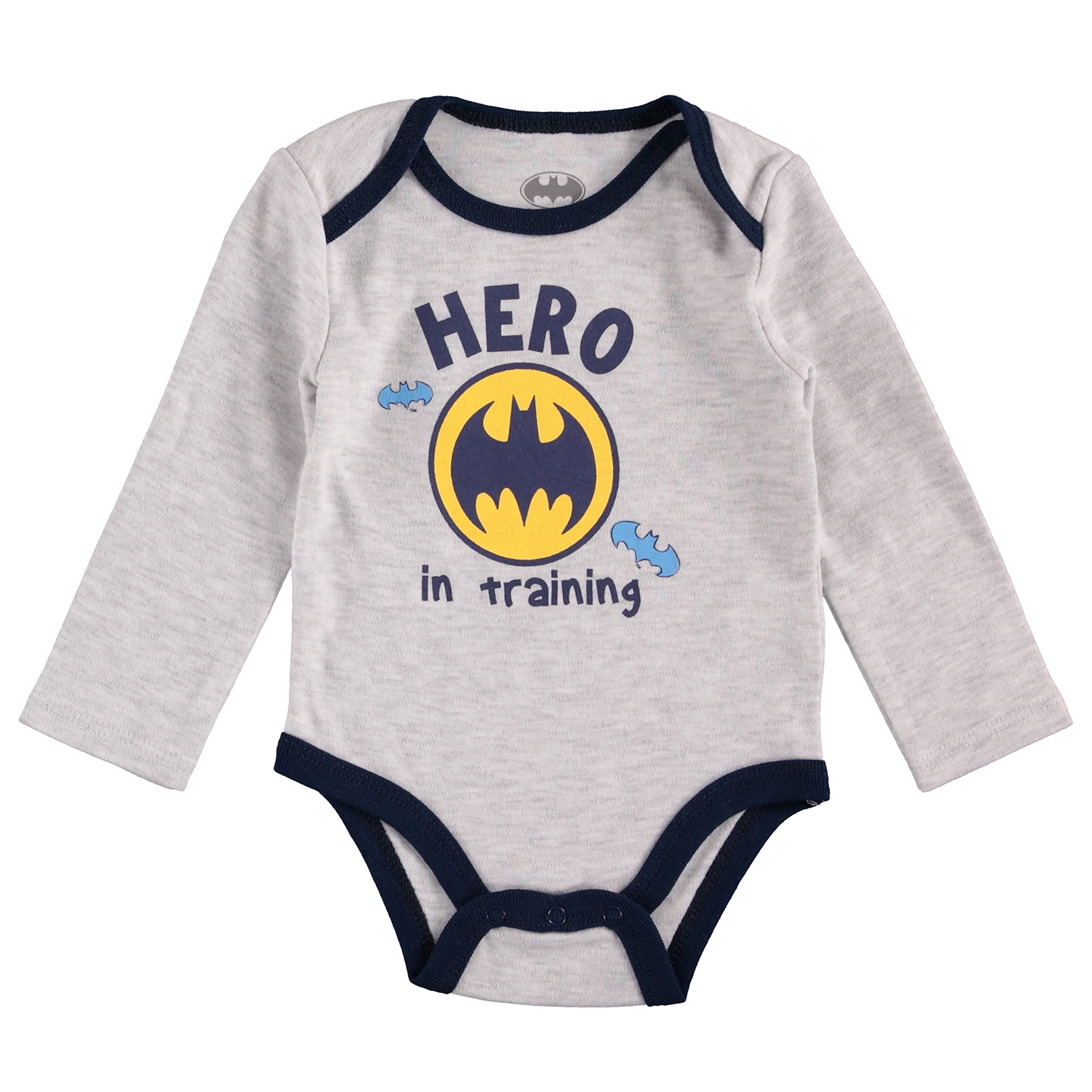 Happy Threads Baby Boy 3 Piece Set Includes Bodysuit, Pants and a Zip-up Vest (Grey/Black/Yellow, 6-9 Months)