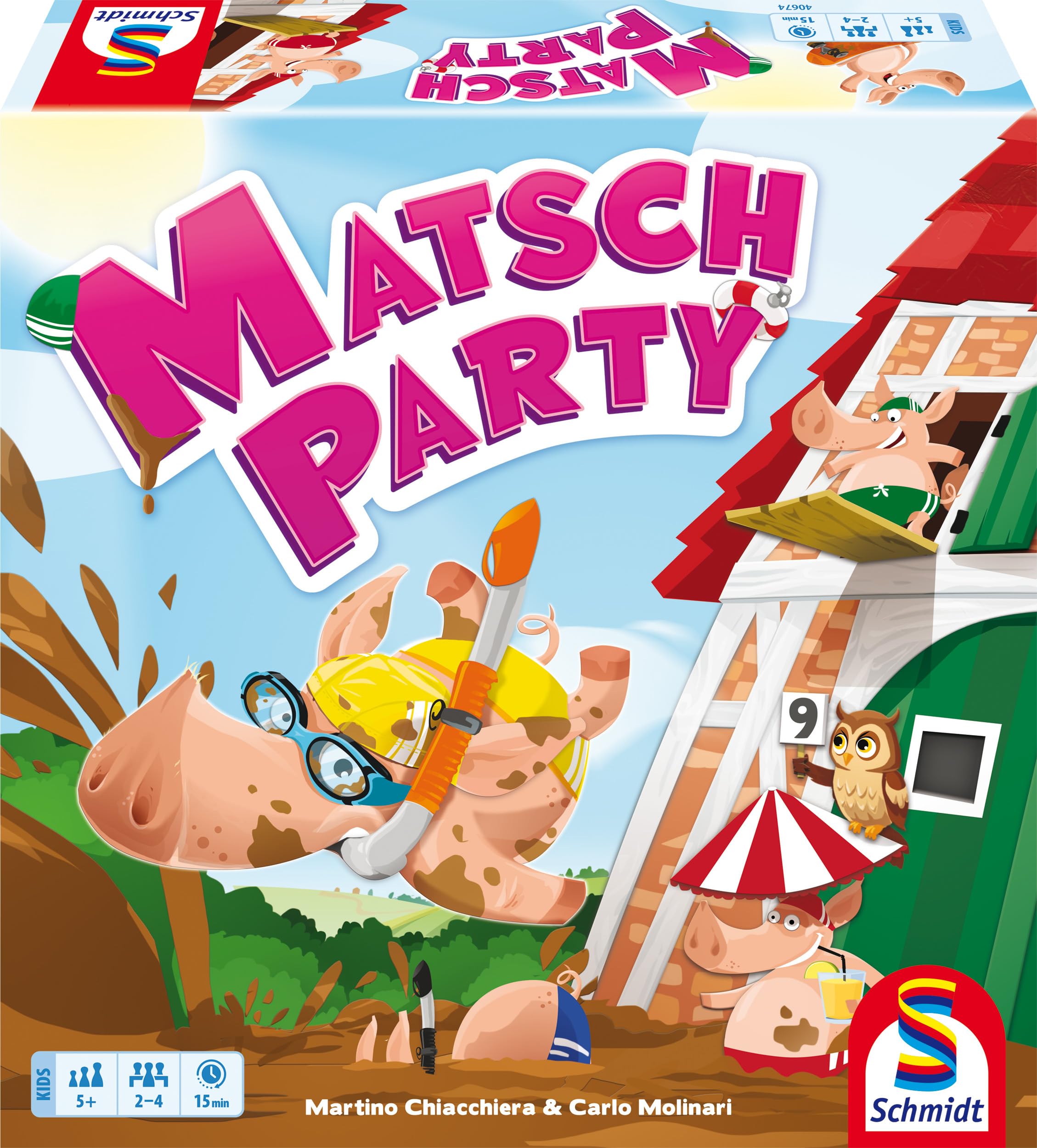 Schmidt Spiele 40674 Mud Party Game Action Game