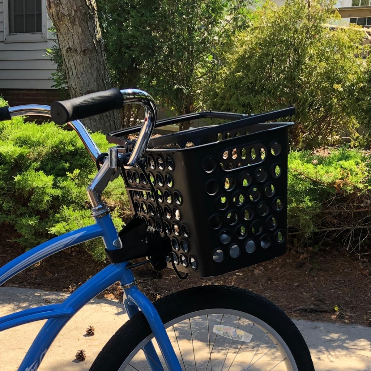 Bikase Lift Off Basket for Bicycle - Handlebar Mount Bike Basket