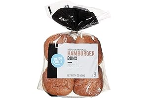 Happy Belly Hearty Whole Wheat Hamburger Buns
