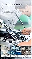 Vista 2 de Cámara endoscopio HD 1920P con 8 luces, boroscopio ultra maniobrable de 9.8 pies para teléfonos inteligentes, práctica inspección ligera