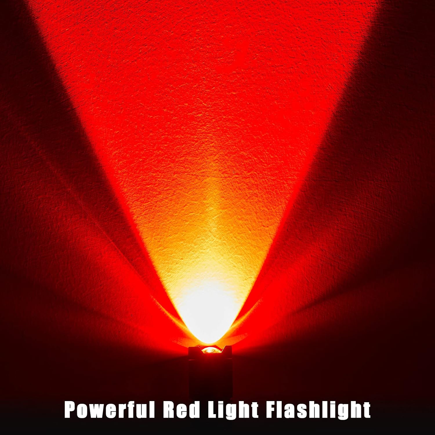 Honoson Red Light Flashlight LED Single Mode Torch 1 Mode Scalable Red Lens Filter Flashlight for Night Astronomy Aviations Observation Beach Safe(6 Pieces)