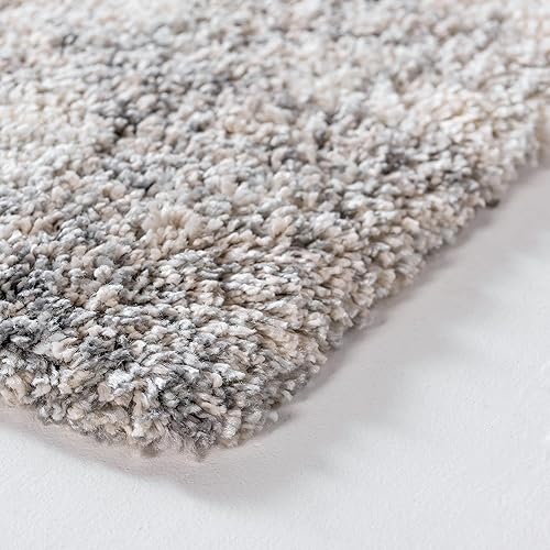 Miniatura 5 de Rugs.com Soft Touch Shag Collection Alfombra de área, 5 x 8 pulgadas, color gris guijarro, perfecta para dormitorios, comedores, salas de estar