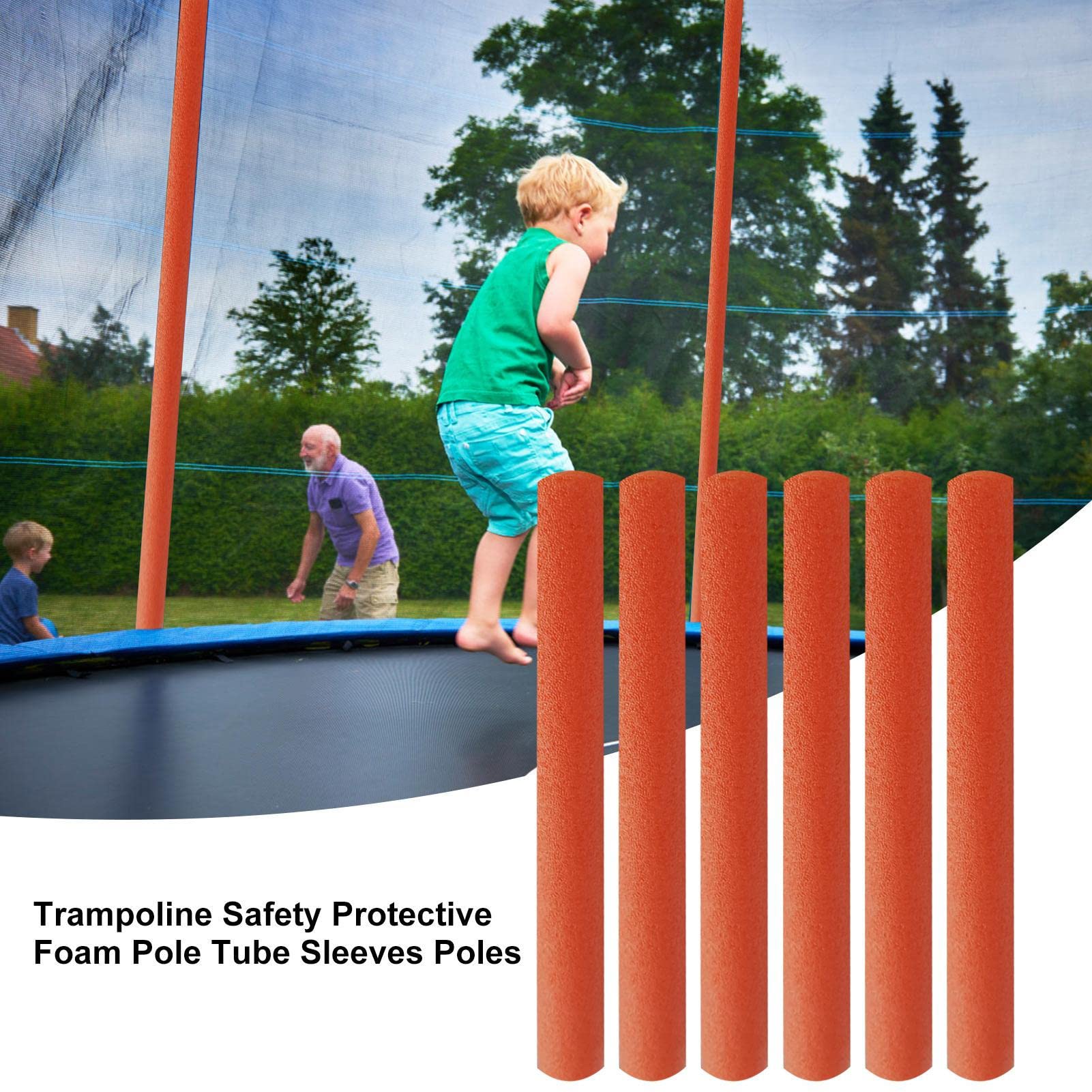 Set di 12 tubo di schiuma parte inferiore/superiore della rete del trampolino, Grigio