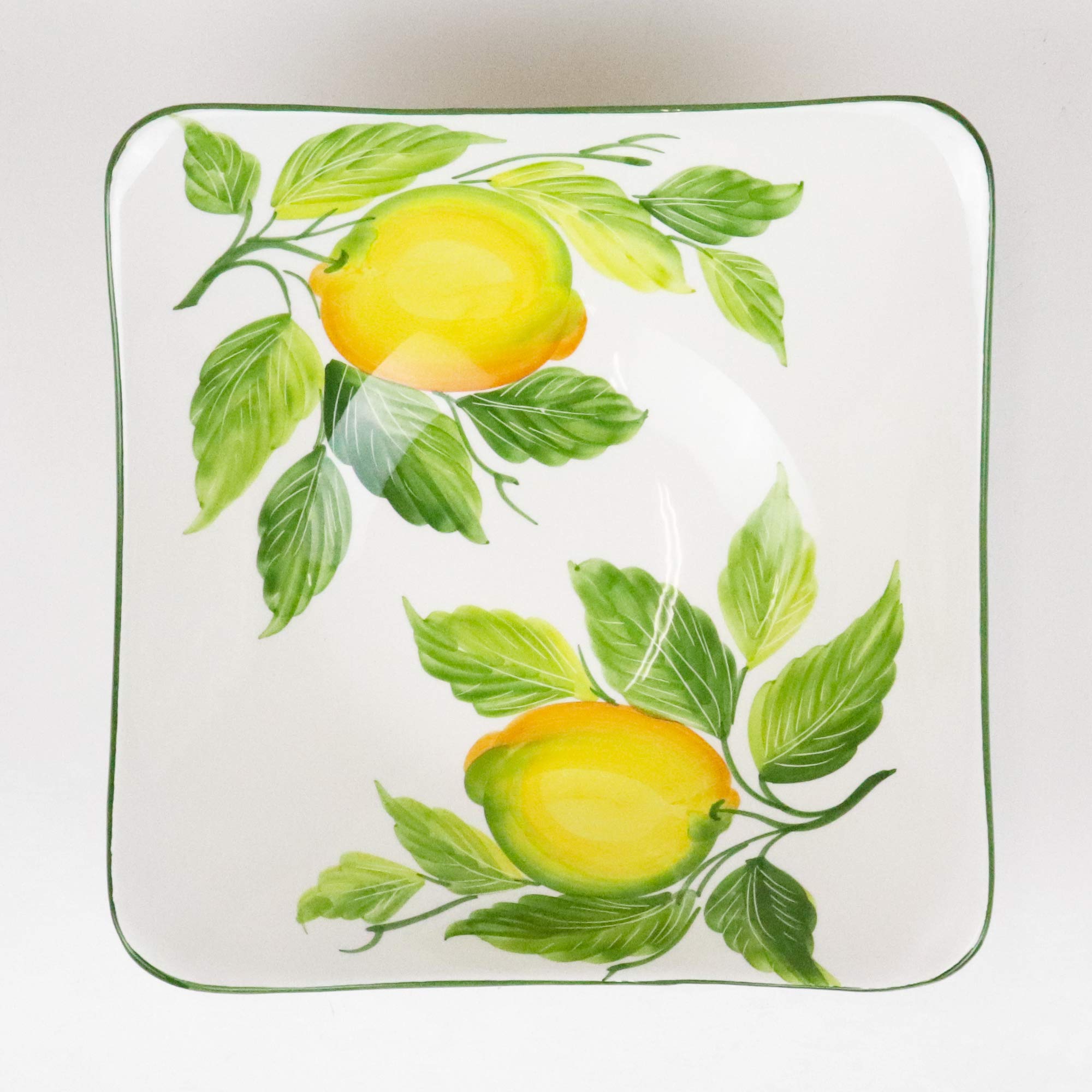 レモンページ、 Amazon.co.jp: IMA TRADING 【イタリア製 角皿】レモン柄 W25×D25cm