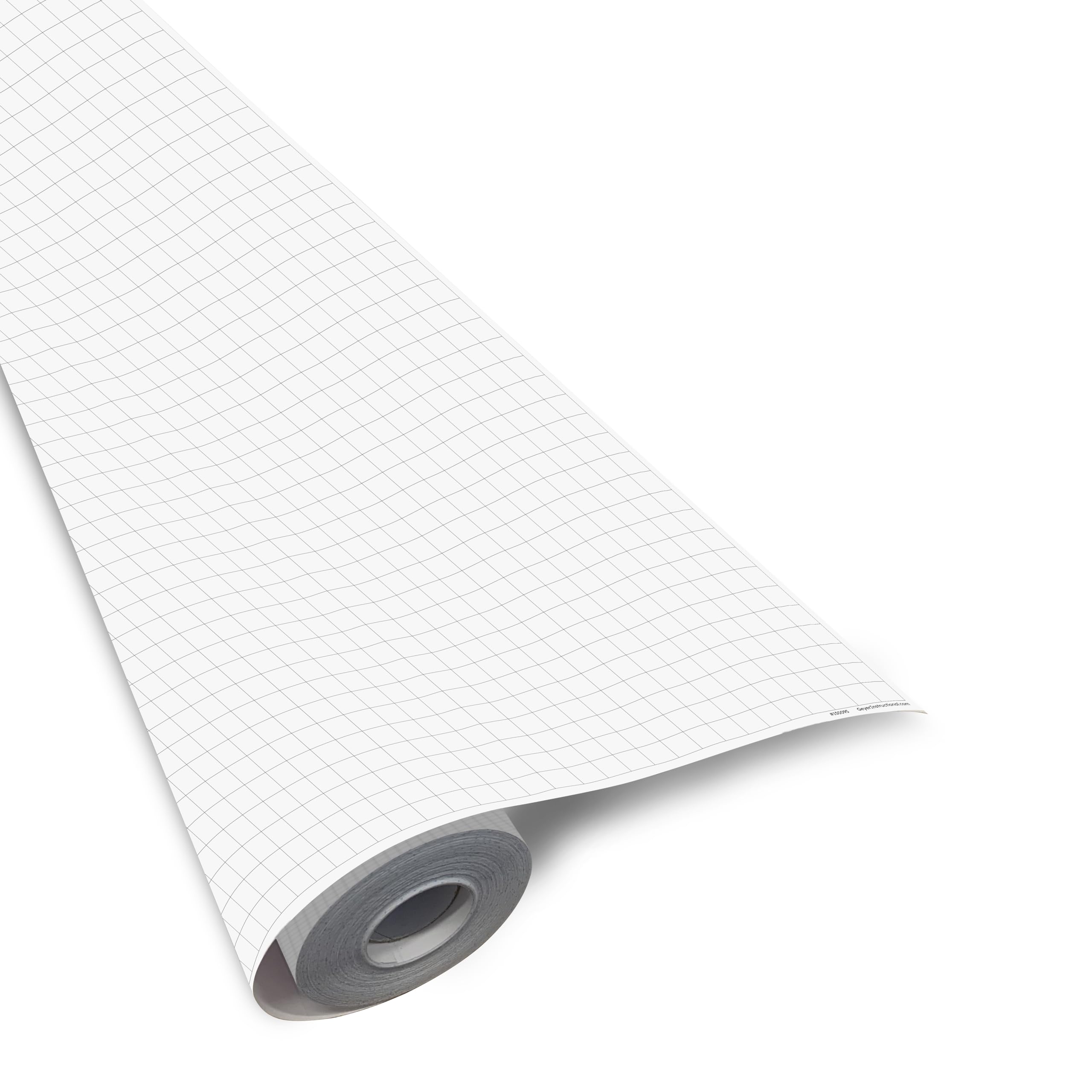 Geyer Instructional 1 Inch Graph Paper Roll – 36” x 100’ Black Grid, Large Format Blueprint Paper, 24 lb Bond for Classroom, STEM, Math & Design Projects