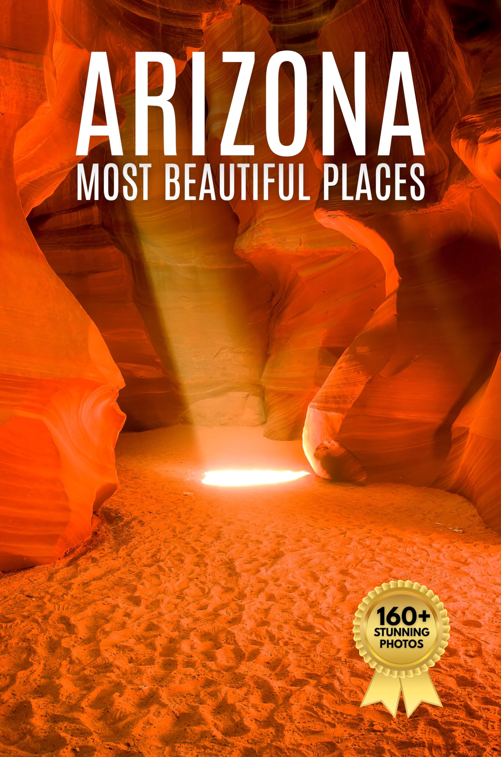 Livre de voyage Arizona avec photos de déserts et canyons pour déco de table